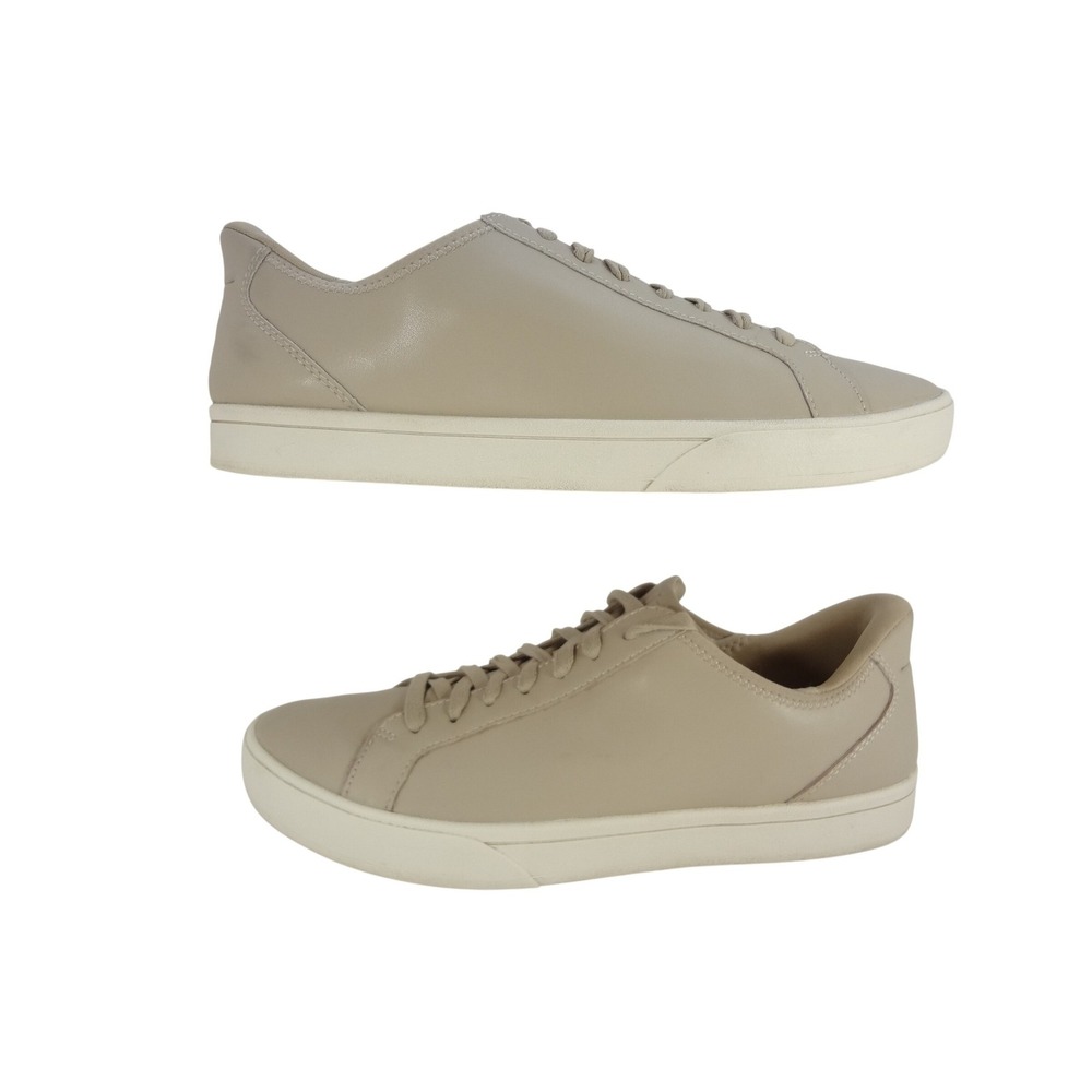 Kizik Irvine Plus Sneakers Women 8.5 Taupe Doeskin Hands-Free Slip On Leather - Picture 3 of 10